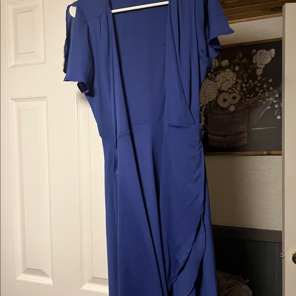 Lulus Royal Blue Wrap Dress
